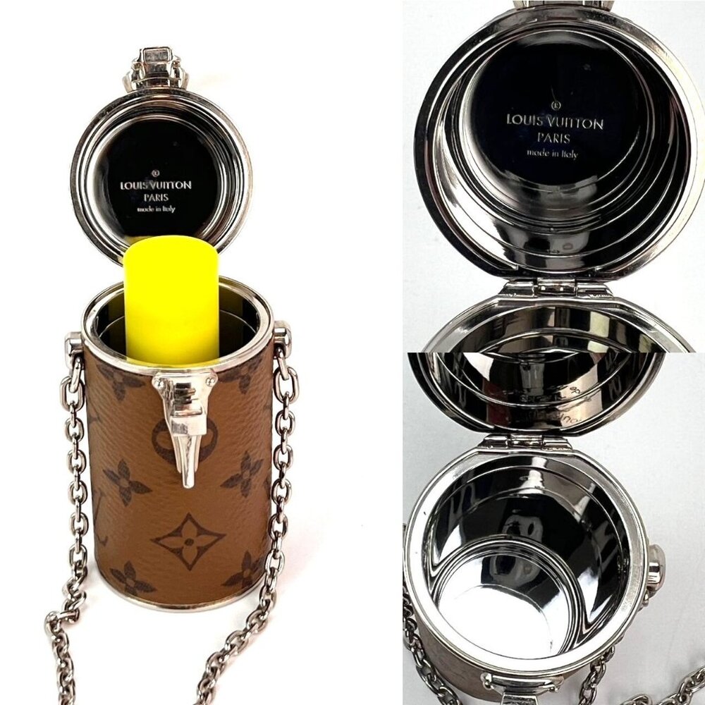 Louis Vuitton Reverse Monogram Chain Lipstick Case - image 4